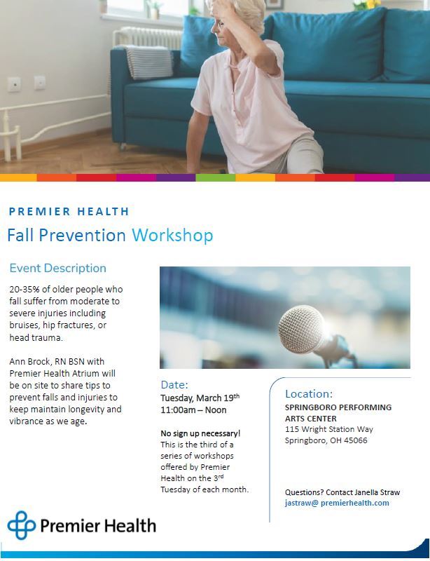 Premier Speaker series fall prevention