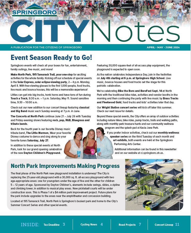 City Notes cover April - June 2024