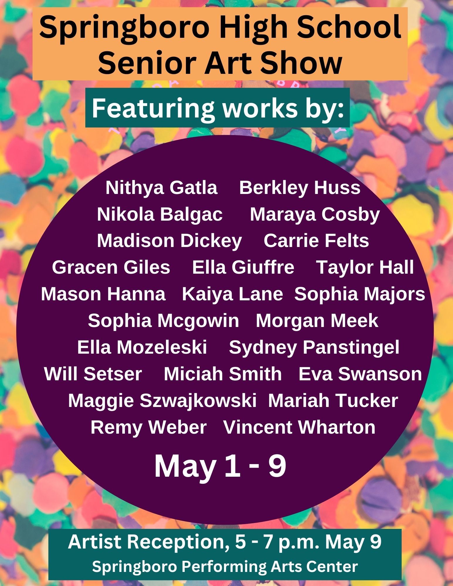 Springboro High School Senior Art Show