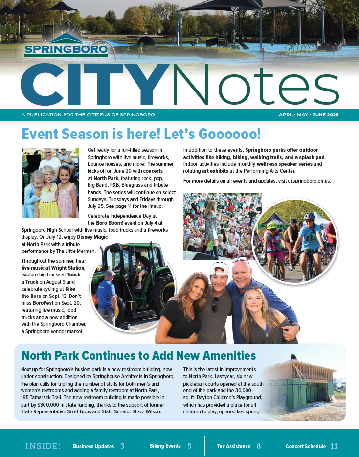 City Notes cover april - june 2025